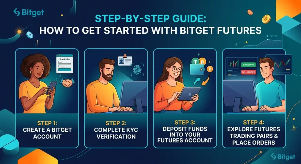 ตารางเปรียบเทียบความแตกต่างระหว่างการเทรดสปอตและฟิวเจอร์สบน Bitget